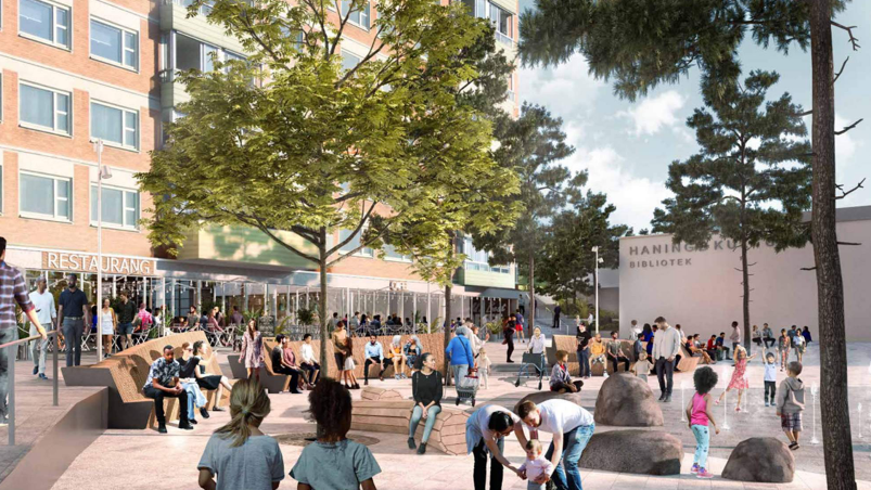 Niam utvecklar Haninge Centrum med nya handelsytor och fler bostäder Image